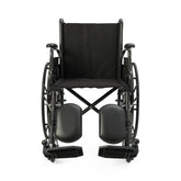 Medline K1 Basic Wheelchair – 16" Wide, Swing-Back Arms, Elevating Leg Rests